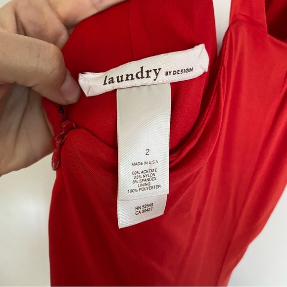 Laundry by Design Red Open Back Maxi Dress 2 - Picture 6 of 8